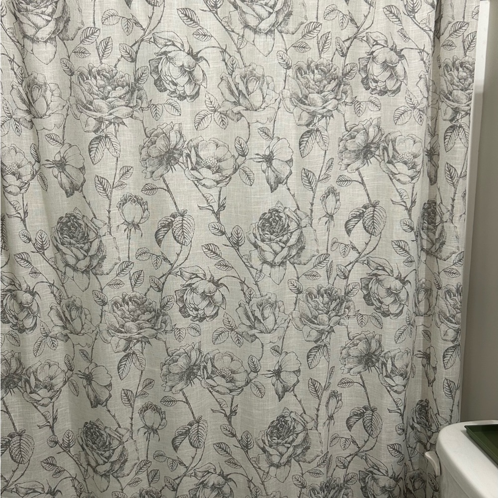 Beige / Black Shower Curtain
